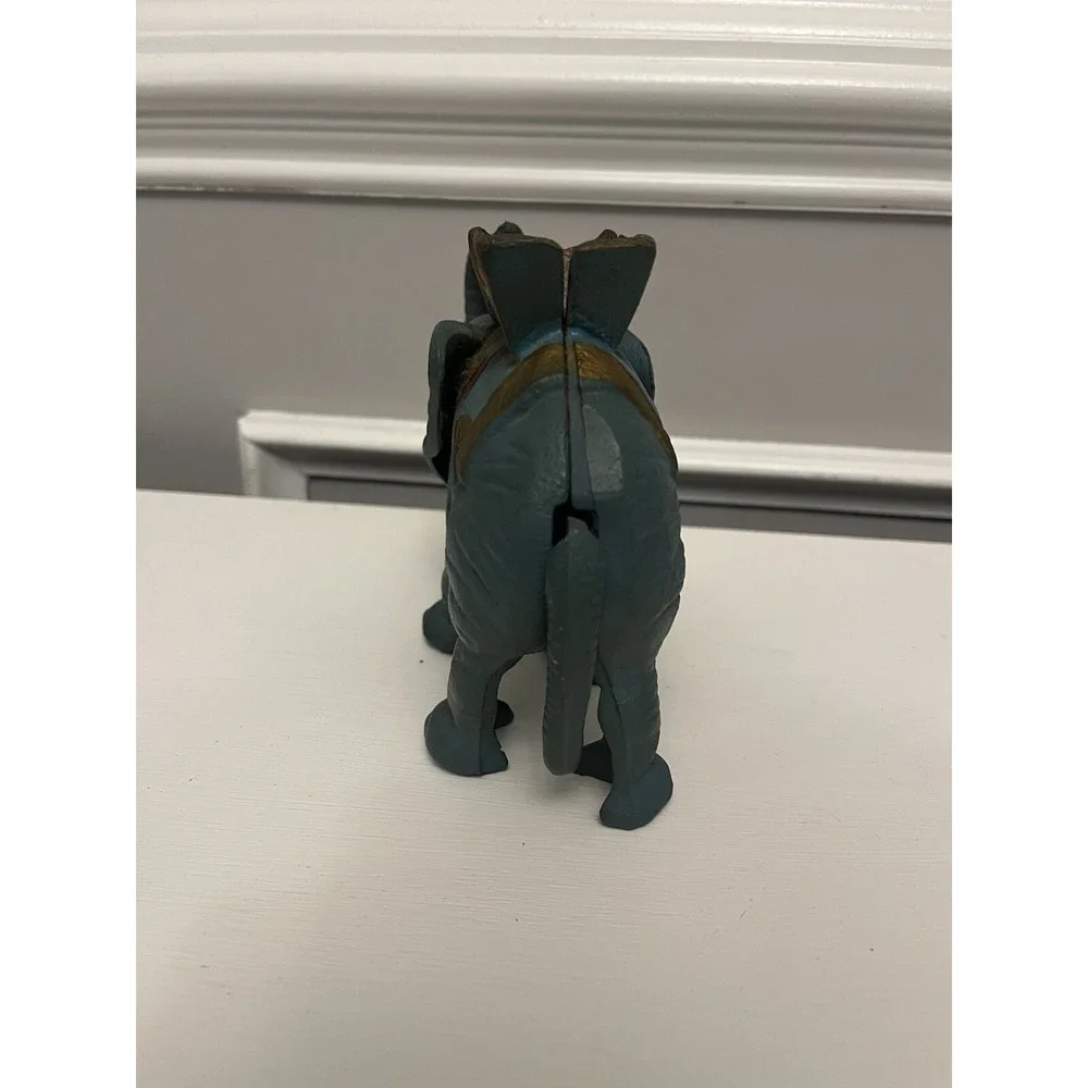 Vintage Repro Cast Iron Circus Elephant Mechanical Coin Bank Acme Japan Works